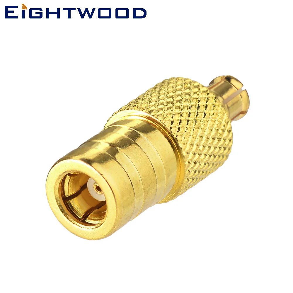 

Eightwood Car DAB Satellite Radio Antenna RF Coax Connector Adapter MCX Plug to SMB Plug Straight Compatible for Pioneer JVC
