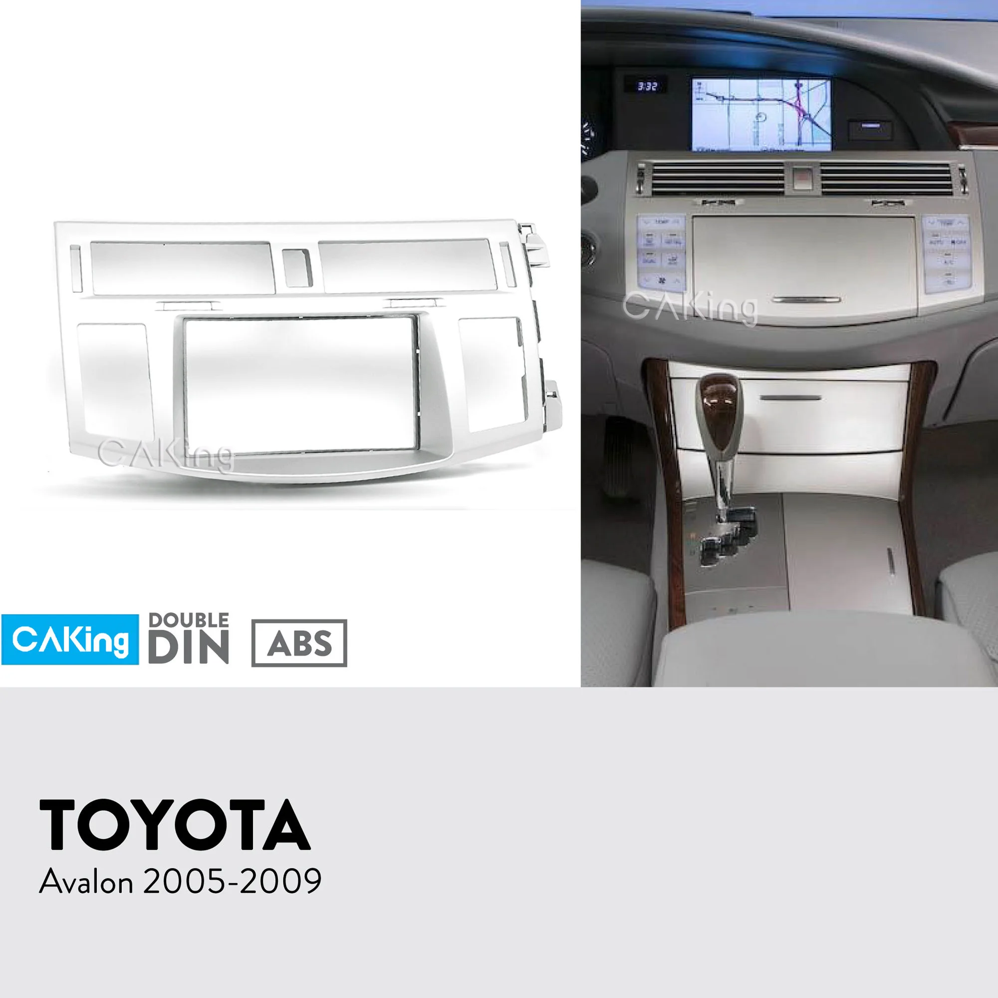 

Car Fascia Radio Panel for Toyota Avalon 2005-2009 Dash Kit Install Mount Facia Plate Adapter Cover Bezel Stereo Console Trim