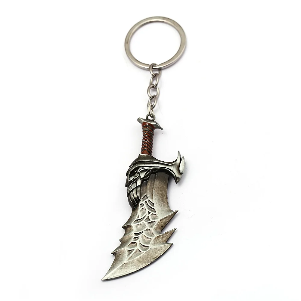 

Julies Game God of War 4 Keychain Kratos Ice Axe Guardian Shield Olympus Sword Key Holder Chains For Women Men Jewelry