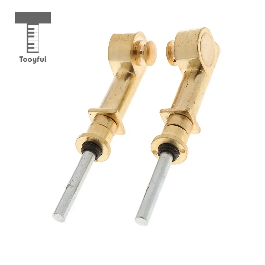 Tooyful Durable 2 Pieces Copper Vortex Erhu Axis Shaft Mechanical Axis String Instrument DIY Parts 9cm