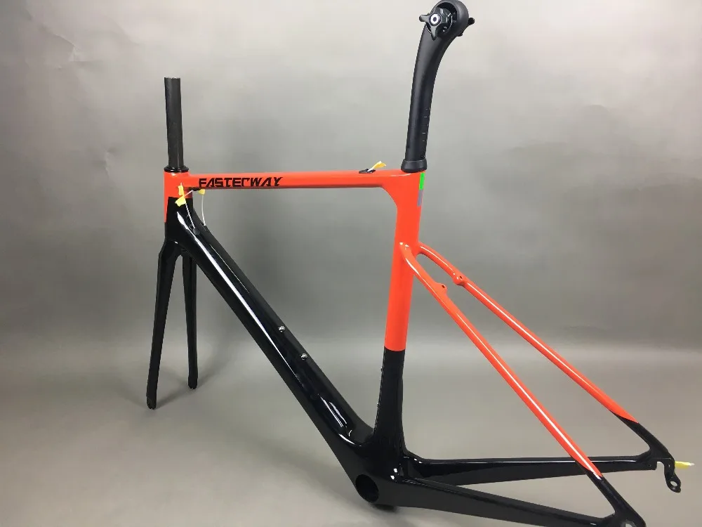 Top 2019 design super light FASTERWAY classic carbon road frameset D Brake carbon bike frame:Frameset+Seatpost+Fork+Clamp+Headset 152