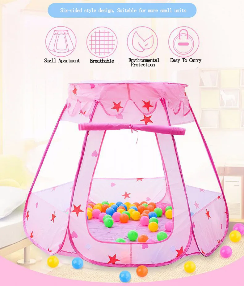 Children's Playpen Portable Fencing for Children Baby Playpen Fence Kids Foldable Play Tent Girl Princess Castle Boys Ball Pool