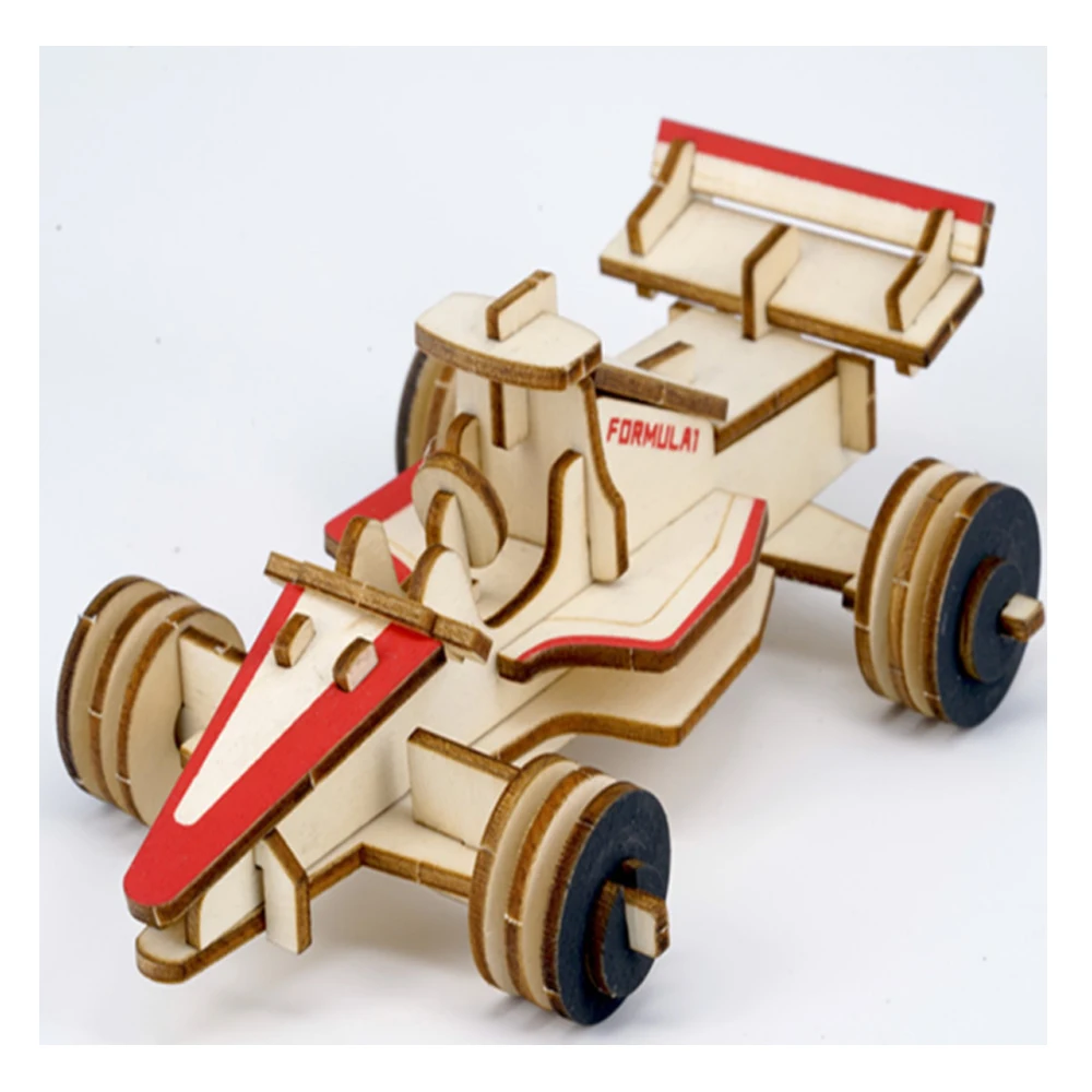 

3D Puzzle DIY Creative 3D Equation Car Wooden Model Building Kit Toy Hobby Gift for Kids Adult P64