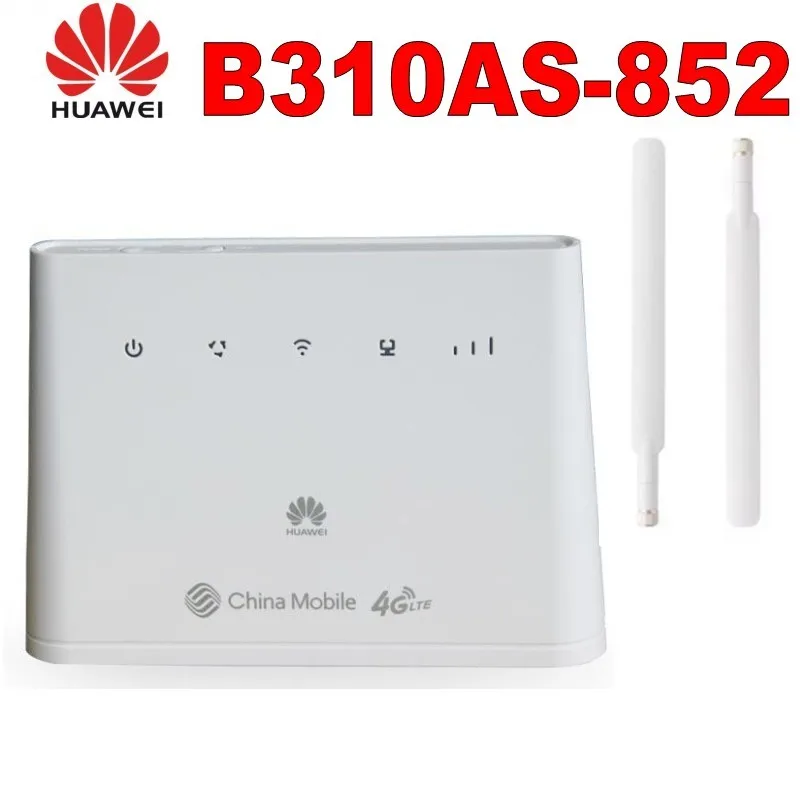 Huawei b310as-852 4G Lte роутер B310 Lan Автомобильная точка доступа 150 Мбит/с 4 г LTE CPE wifi роутер модем с антеннами 2 шт