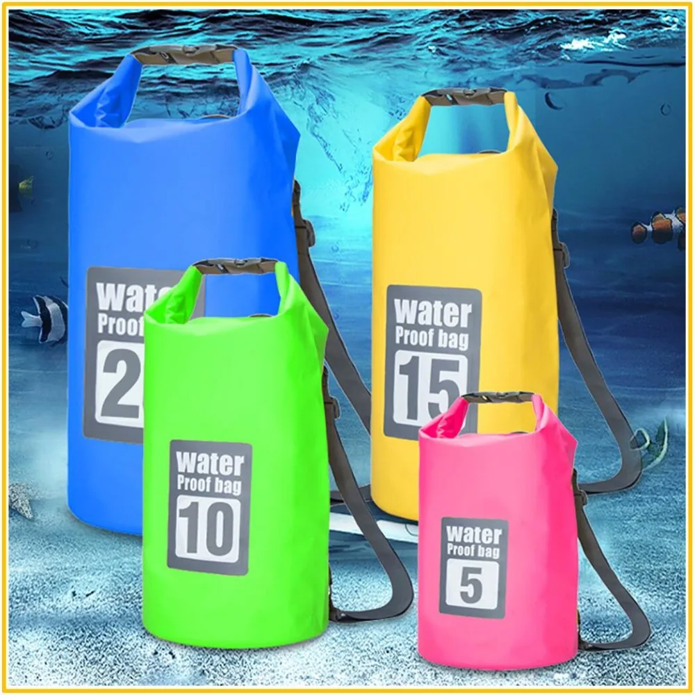 Качественные сверхлегкие 5L/10L/15L/20L водонепроницаемые сумки для хранения сухих
