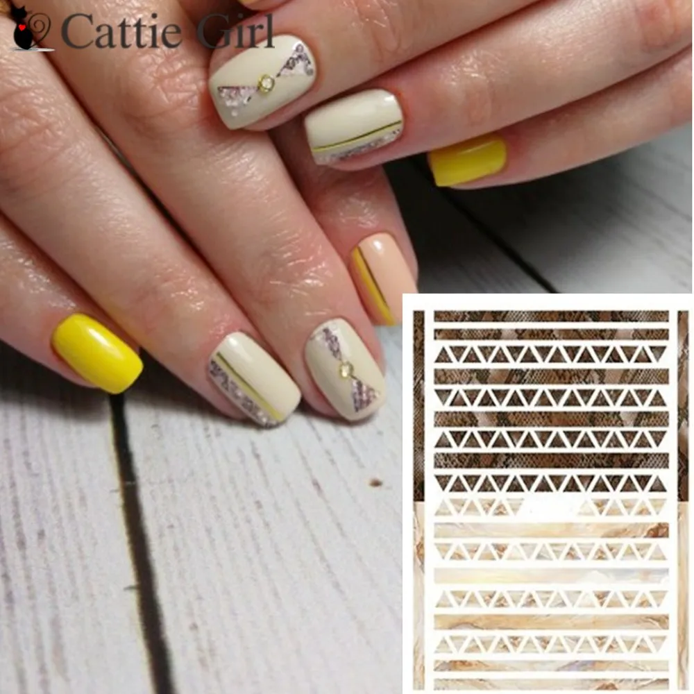 

1 Sheet New Snakeskin 3D Nail Art Transfer Stickers Marble Stone Nail Designs Line Metal Nail Sticker 3D Tattoo Stickers