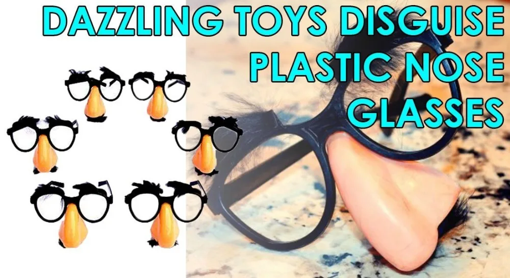 FANLUS Classic Disguise  Great Party Favor Disguise Glasses with Funny Nose, Eyebrows & Mustache Glasses Party Mask (3)