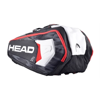 

Head Tennis Bag Large Capacity Badminton Backpack Squash Sports Raquete De Tennis With Shoe Bag Can Hold 6-9 Rackets Men Big Bag