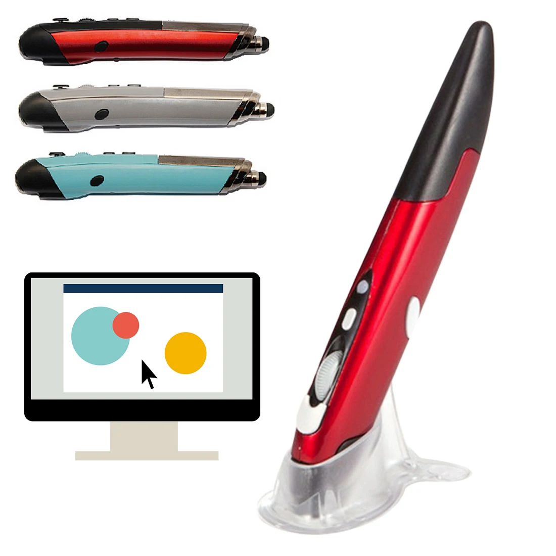 Universal 2.4GHz USB Wireless Mouse Optical Pen Mouse Adjustable 500