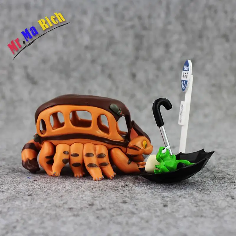 Il Mio Vicino Totoro фигурка игрушка Chibi Кот автобус Catbus сказочная пыль Ombrello Miyazaki Hayao Mini