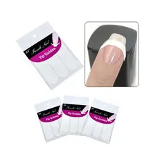 48 Sticker lot DIY French Manicure Nail Art Decorations Round Form Fringe Guides Nail Sticker