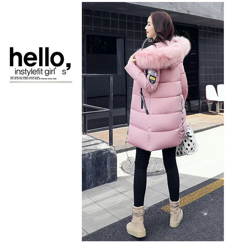 Women Parkas Long Coats Army Green Overcoat Female Winter Hooded Cotton Coats Woman Jackets 2018 New Clothing LZ975 (5)