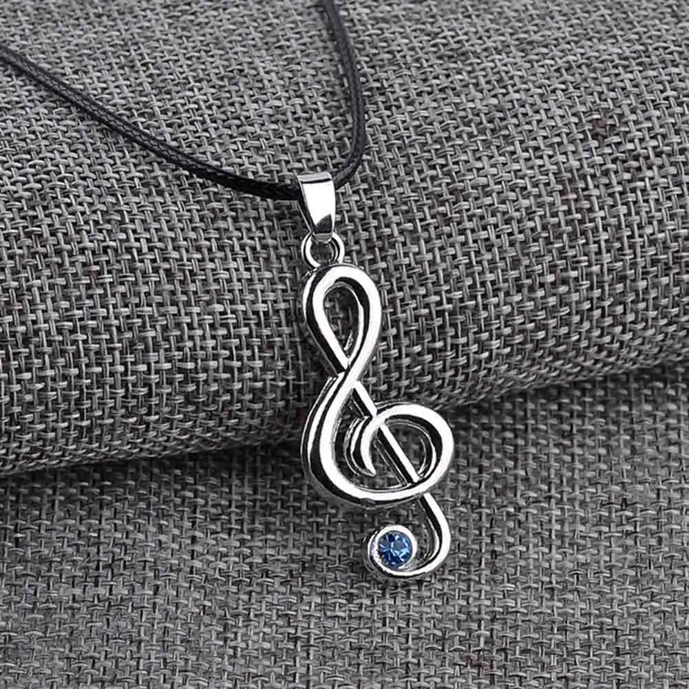 

Anime Jewelry Hat^sune mi^ku Character Treble G Clef Music Note Pendant Necklace Rope Chain For Men Women Gift Wholesale