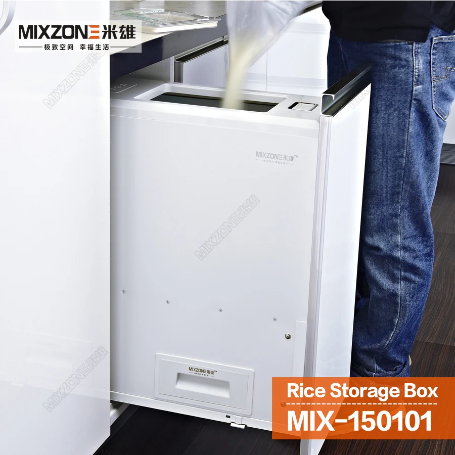 Kitchen Rice Box Pull Out Quantitative Rice Dispenser Soft