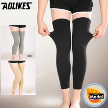1 пара спортивные Осень-зима Для женщин тепла Термальность наколенники Поддержка совместное протектор мягкие тонкие ноги бедра голени дышащий защиты