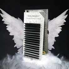 Nagaraku Горячая все размеры 16 рядов/Чехол 7~ 15 мм микс премиум натуральная синтетическая норка индивидуальное наращивание ресниц макияж maquiagem cilios