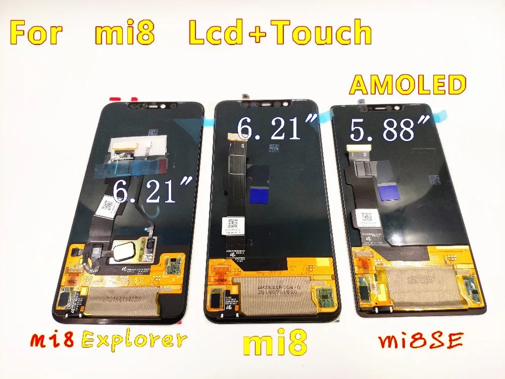 

Original For xiaomi 8 display AMOLED Display Mi8 LCD Display Mi 8 Explorer Mi8 SE LCD 8SE display