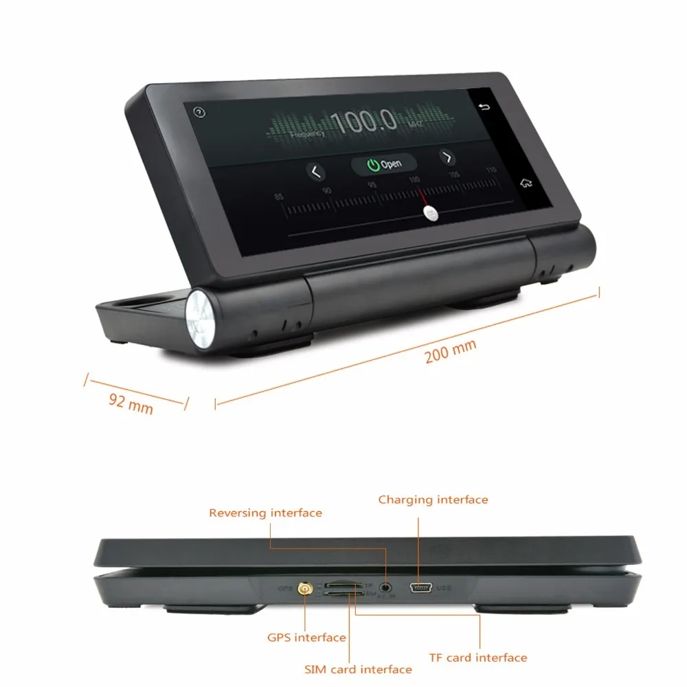 BesMoonsee Android 4G 6 86 &quotBluetooth wifi GPS сенсорный экран задний HD Автомобильный