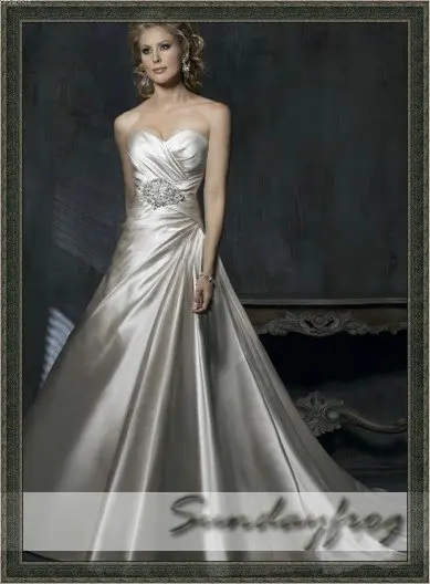 Pearl Color Wedding Dress 2