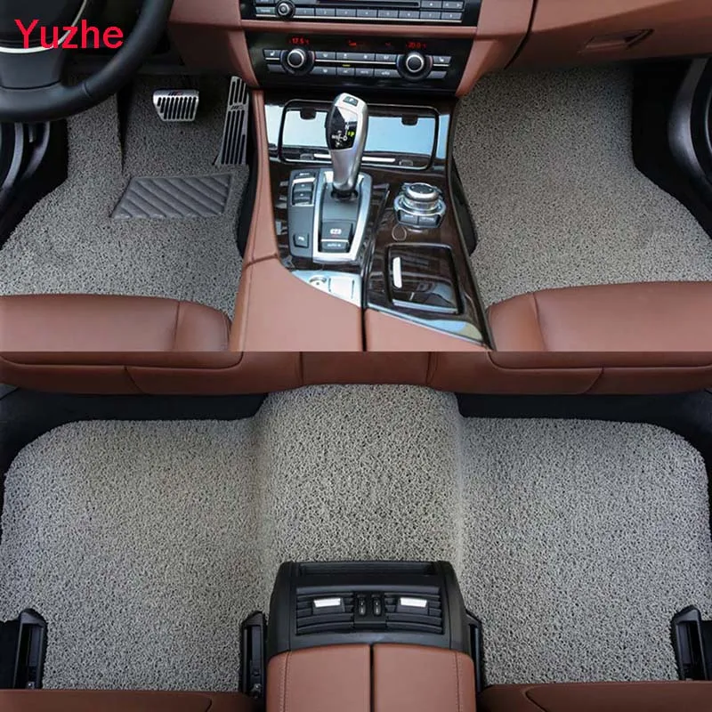 Автомобильный напольный коврик Yuzhe для Toyota Land Cruiser 200 Prado 150 120 Rav4 Corolla Highland Camry