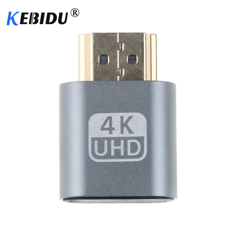 Адаптер Виртуального дисплея kebidu 1 шт. VGA HDMI 4 DDC EDID манекен разъем Безголовый