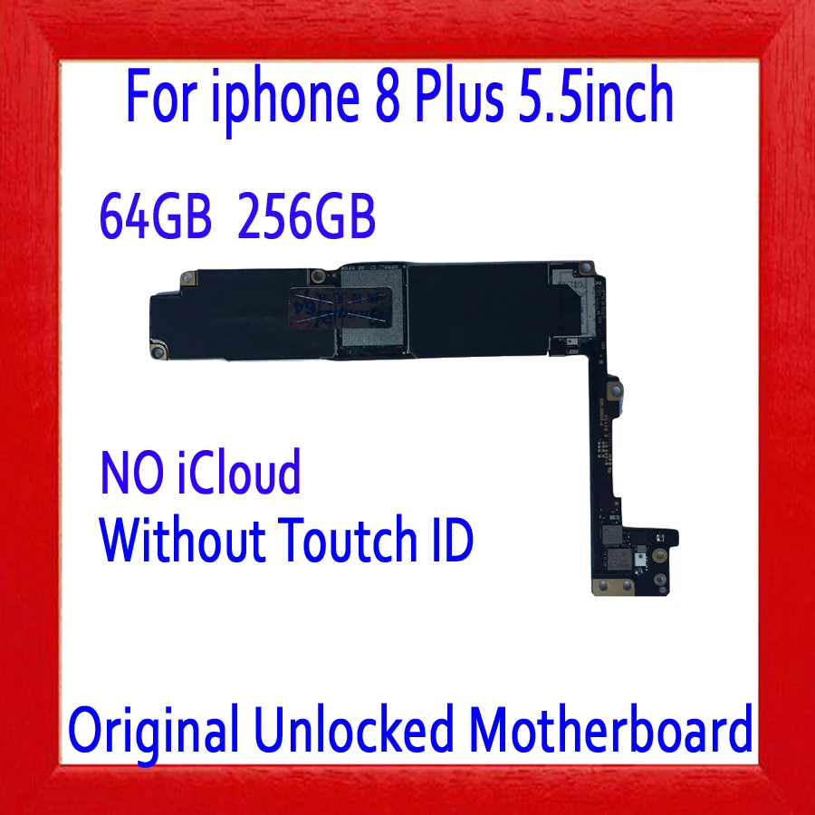 

For iPhone 8 Plus 64GB 256GB Motherboard Without Fingerprint IOS System,For iPhone 8 Plus Logic Board Mainboard without Touch ID