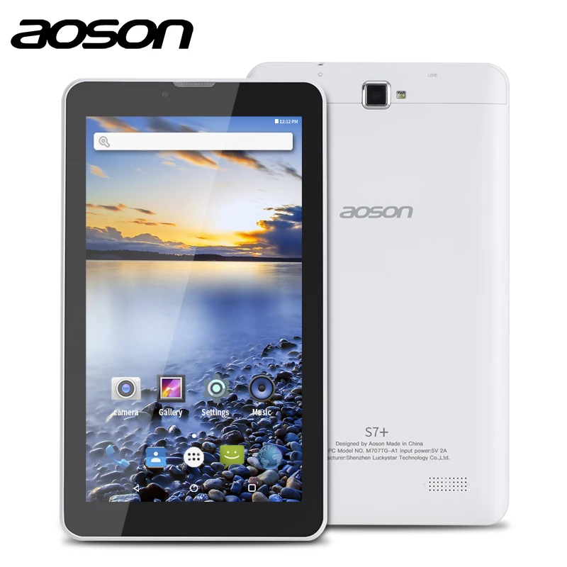 Планшеты aoson S7 + 7 дюймов 3G планшет с функцией звонка ПК Android 0 16 Гб rom 1 ram четыре ядра