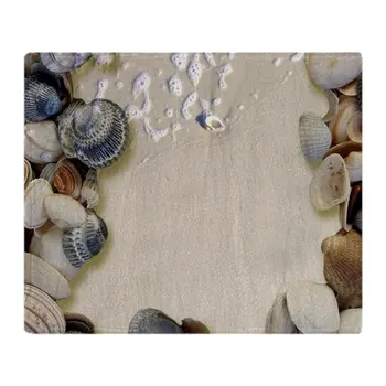 

Summer Ocean Beach Seashells Soft Fleece Throw Blanket Blanket Fleece Blanket Sofa/Bed/Plane Travel Plaids Bedding Towel