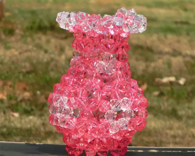 Beaded Flower Vase For Decorating Life In Family And Office