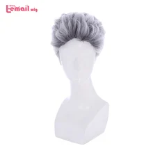 L-email парик фильм Карлос персонаж косплей парики 25 см короткие смешанные цвета термостойкие синтетические волосы Perucas Косплей парик