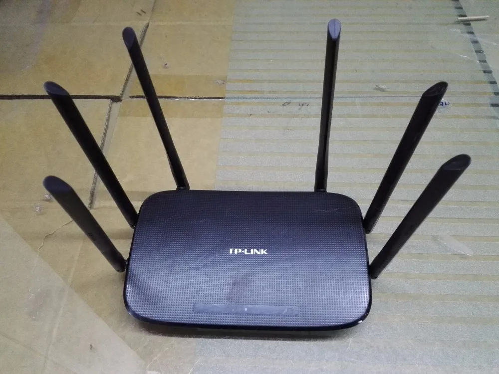 Используется Беспроводной Wi Fi маршрутизатор Tp Link WDR7400 6 Антенна 2 4 ГГц и 5 AC2100 Мбит