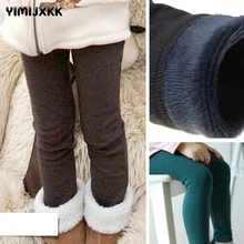 

M&F 2-13Y Baby Girls Winter Leggings Thick Warm Fur Kids Long Icing Pants Trousers Children Cotton Leggings For Girls Teenagers