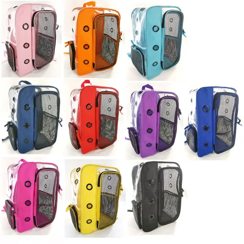 

Pet Clear Puppy Dog Cat Backpack Carrier Breathable Foldable Backpacks for Outdoor Walking