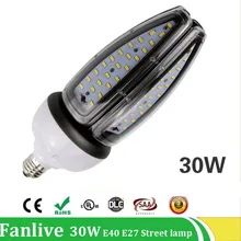 10 шт./партия Светодиодная лампа для кукурузы 30 Вт 50 Вт 80 Вт 100 Вт Светодиодная уличная лампа дорожная Водонепроницаемая IP65 AC85-265V промышленная лампа Плаза