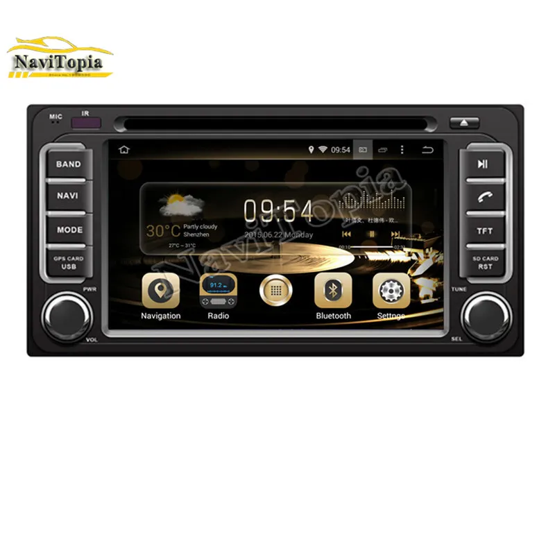 Best NAVITOPIA 4G RAM 32G ROM Octa Core Android 9.0 Car DVD Player GPS Navigation for Toyota HIACE for Toyota Ielas for Fortuner 1