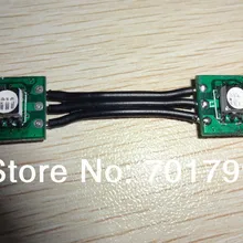 Черный DC12V WS2811 led 5050 SMD пиксельный узел; 100 шт. веревочке; черные провода; 4,5 см расстояние между проводами