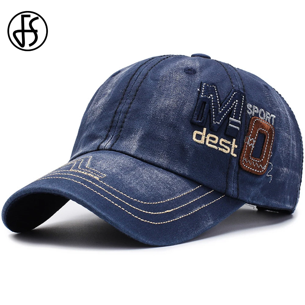 

FS Fashion High Quality Full Cap Men Women Denim Baseball Caps Streetwear Dad Hat Man Truck Navy Army Green Gorras Hombre 2019
