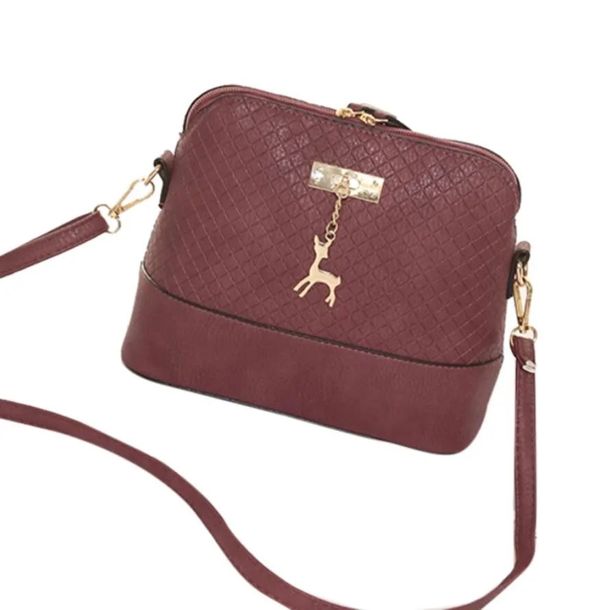 

2019 New women bag Trend Handbags Fashion Mini Bag Deer Toy Shell Shape Shoulder Bags Leather Totes Bolsas#T2