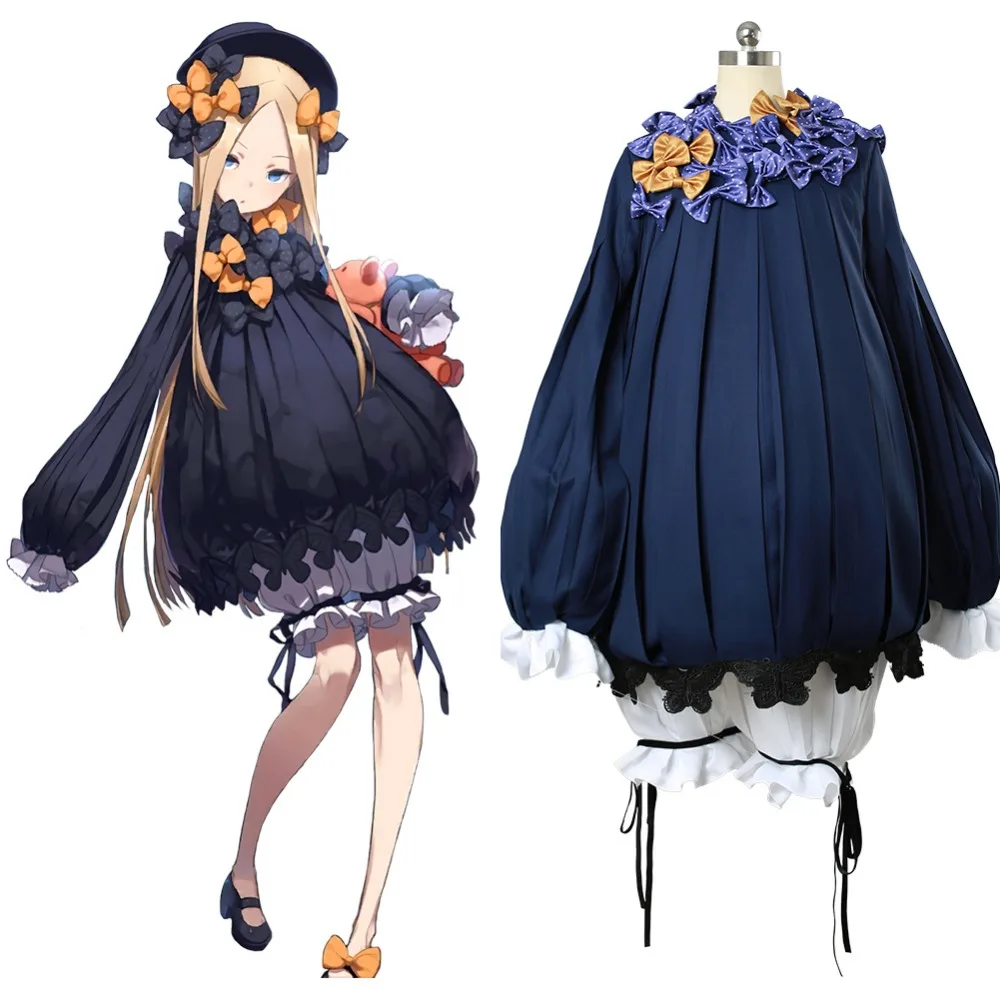 

Abigail Williams Cosplay Costume Fate Grand Order FGO Cosplay Outfit Navy Dress Gown Halloween Carnival Costume Full Set