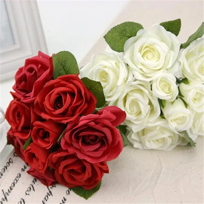 Йо Чо Свадебный букет полиэстер розы держатель Свадебные цветы Свадебные букеты Искусственные аксессуары для подружек невесты Свадебный