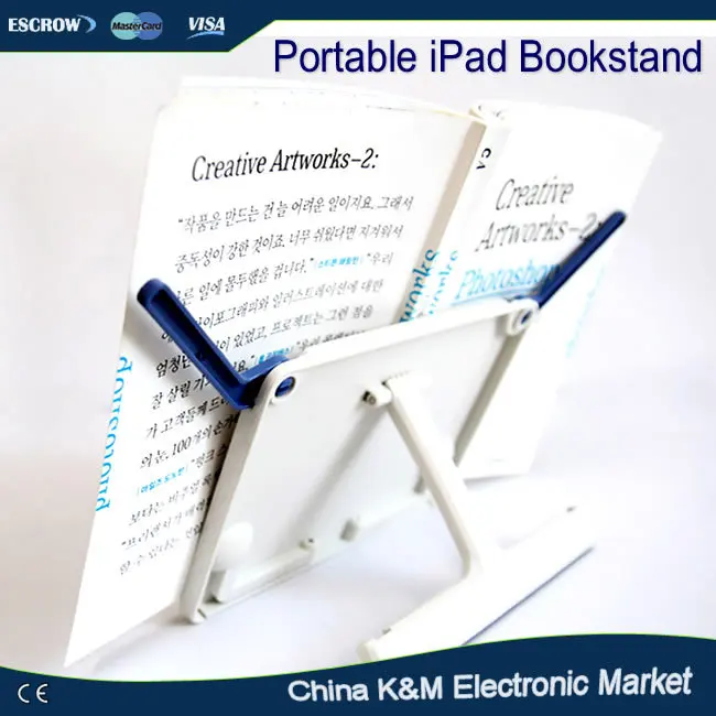 

Free shipping BST-07 multi-function folding laptop ipad stand reading rack shelf portabel bookstand bookends