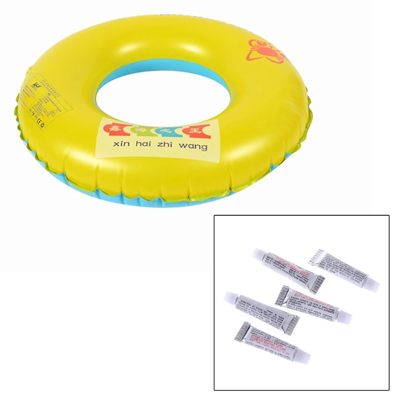 5pcs PVC Adhesive Inflatable Repair Glue Tube Patch Swimming Pool Boat Yoga Ball