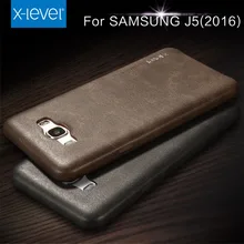 X-уровня для Samsung Galaxy J5 2016 чехол ретро роскошь искусственная кожа задняя крышка тонкий Fundas для Samsung J510 телефон случаях