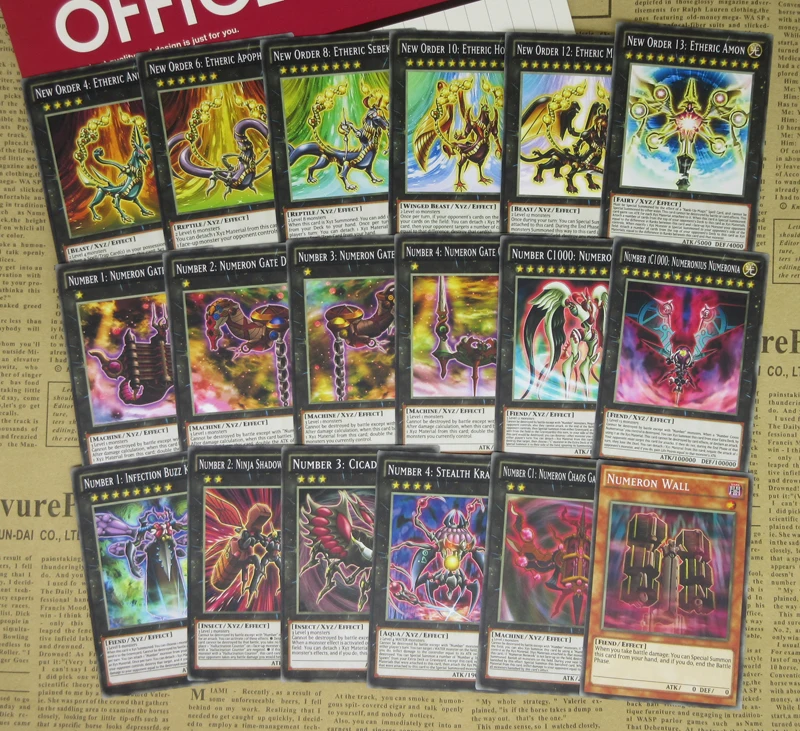 18pcs YuGiOh Zexal Anime Special Cards New Order Number iC1000 ...