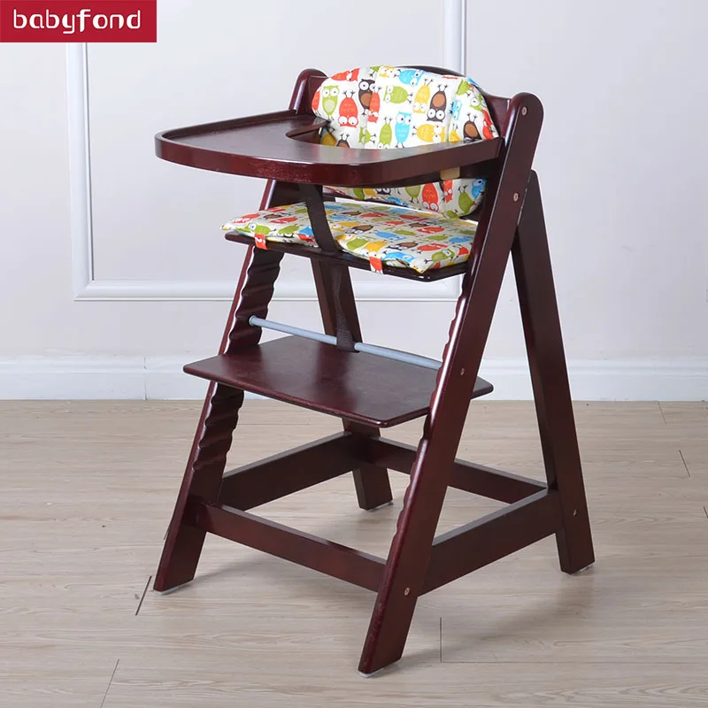 Брендовый деревянный стул высокого качества, детский обеденный стул, портативный детский стул для риса, многофункциональный, может сидеть и регулироваться