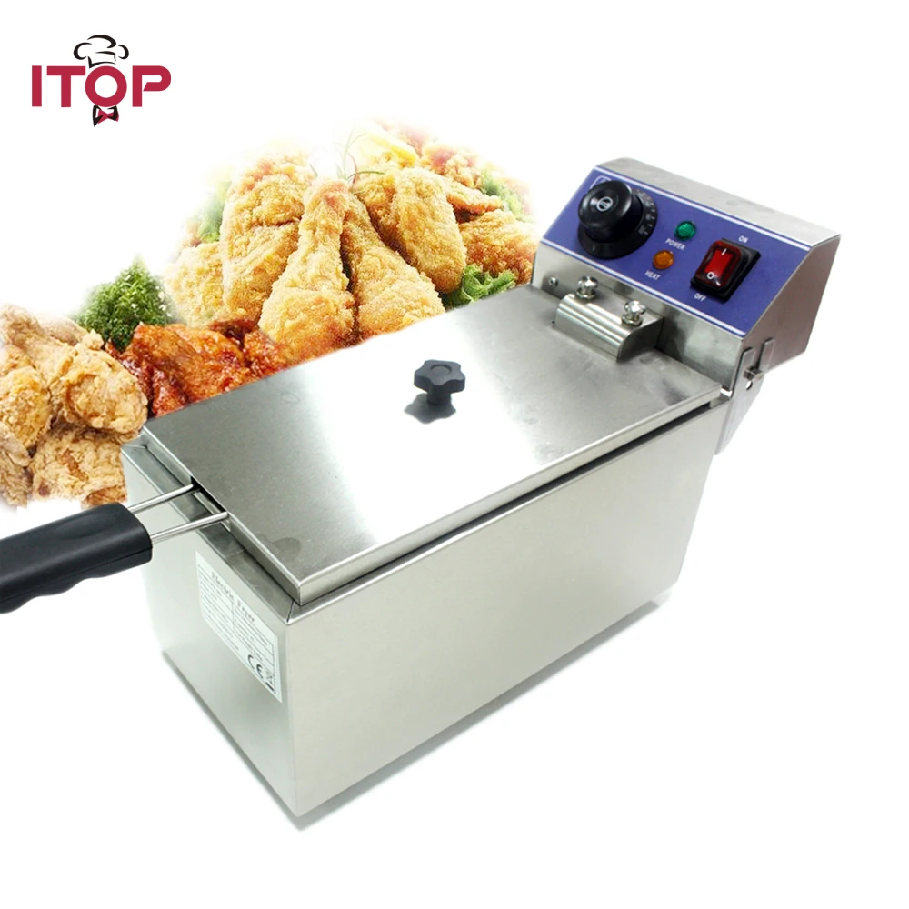 ITOP электрическая маленькая домашняя здоровая рыба, курица, картофель, фри, фритюрница с глубоким маслом, жир, машина 110 В 220 В