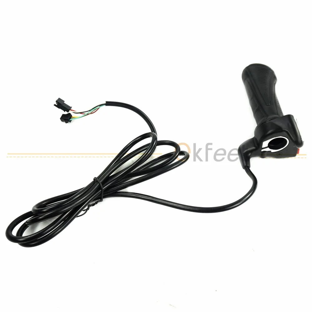 Clearance Okfeet Wuxing 62DX Twist Throttle Electric Bike Bicycle Ebike 5 Pin Handle Bar Twist Throttle with Battery Indicator Switch 14