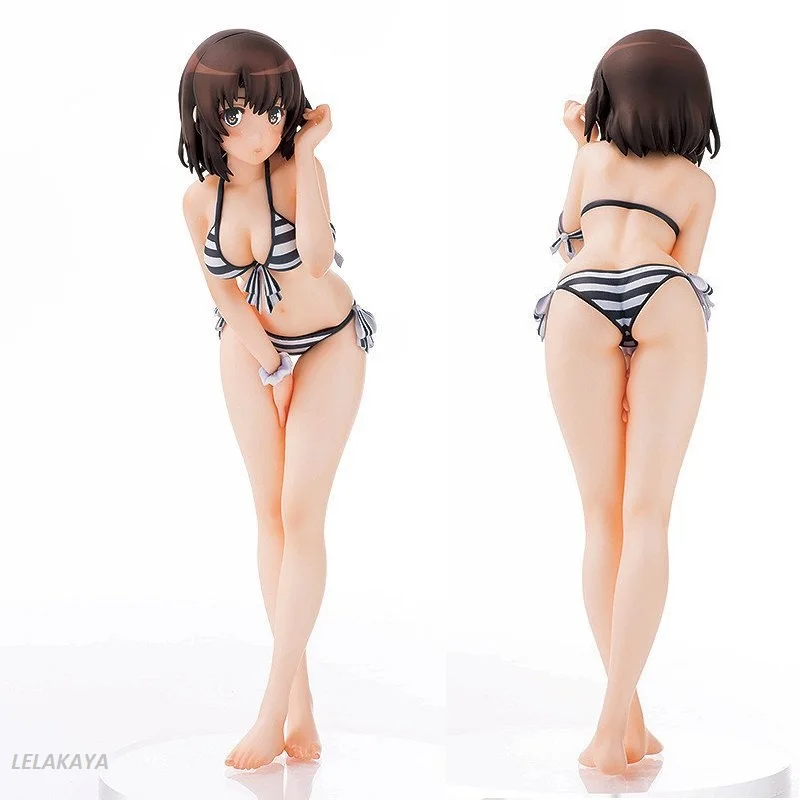 

JAPAN Anime Saenai Heroine No Sodatekata Megumi KATO Sexy Action Figure 17cm PVC Swimsuit bikini girl Collection toys XMAS gift