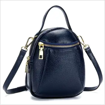 

Mini Shoulder bag wamen and Handbag Women Genuine Leather Crossbody bag Black Bergundy Dark blue Taro purple Lady handbag