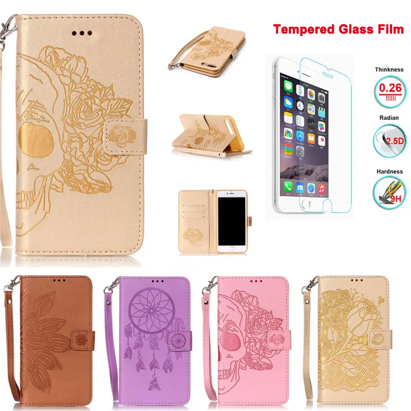 XSKEMP Luxury Wallet PU Leather Case For Apple iPhone7 Plus 5.5 Stand Flip Card Hold Phone Cover Bags With Tempered Glass Film | Мобильные
